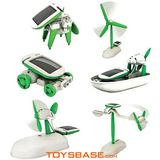 6in 1 Educational Solar Kid,Solar DIY Toys,Solar Car Solar Puppy Solar Windmill,Solar Airboat,Solar Revolving Plane,Solar Plane (ZZH91655)