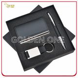 Fashion PU Leather Card Holder and Key Chain Business Gift