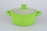20cm Soup Pan with Silicon Lid, Nob, and Silicon Handle