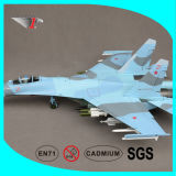 Su-27 Airplane Model with Die-Cast Alloy