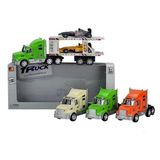 En71 Approval Plastic Car Toy Friction Truck with 2 Slider Car (10218897)