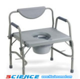 Drop Arm Wider Commode Chair (iron)