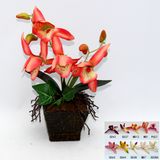 Artificial Potted Flower, Imitative Silk Orchid