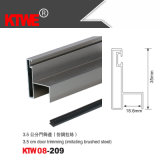 Chinese Toilet Partition Door Aluminum Head Rail Profile (KTW08-209)