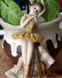 Polyresin Dancing Ballet Girl Fridge Magnet Resin Souvenir