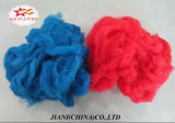 Red and Blue Polyester Staple Fiber for Non-Woven, Spining Colored Recycled Polyester Fiber