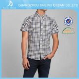 Eco-Friendly Casual Plaid Mans T Shirt with Short Sleeve