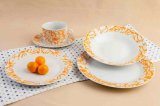 20 PCS White Porcelain Dinnerware Sets with Decal