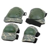 Acu Adjustable Airsoft Tactical Protective Knee + Elbow Pad Skate Knee Pads Hot