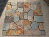Natural Slate Rusty Multicolor Stone Floor Tile for Patio Floor (SLST006)