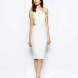 2014 Hot New Style White Celebrity Dress Wholesale (JK053)