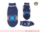 Pets Clothes Dog Knitted Argyle Sweater