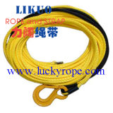 Lk -Synthetic Fiber Winch Rope Yellow Color Full Set Rope