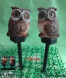 Rein Bird Owl Sculpture Owl Solar Light Garden Decorations