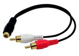 Standard RCA Plug for Audio One Plug Female Separate Two Male