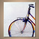 Bicycle Oil Painting for Decor