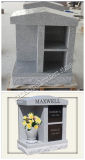 House Shape Grey Mausoleum Granite Casket
