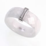 Ceramic Sterling Silver Jewelry Ring (R20006)