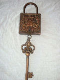 Iron Lock With Key, Home Decor (09F46515-09) 