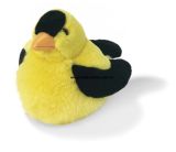 Plush Stuffed Fuzzy Little Yellow-Black Chicken Toy