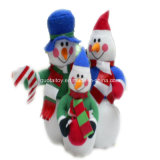 Custom Stuffed Plush Snowman Toy for Christmas (GT-09965)
