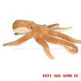 Yellow Simulation Octopus Plush Toys