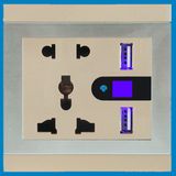 Universal Dual USB Wall Socket with Lighting