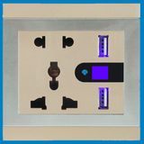 Universal Dual USB Wall Socket with Lighting