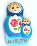 Moscow Russia Souvenir for Fridge Magnet Resin Matroshka