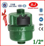 Volumetric Rotary Piston Class C Vertical Water Meter Green Color (LXH-15A-40A)