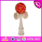 Happy Toy Kendama for Wholesale, Hot Selling Wooden Toy Kendama for Wholesale, Wooden Kendama Toy with 25*9*8 Cm W01A043