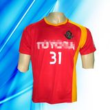 100% Polyester Man's Short Sleeve Soccer Jersey