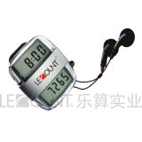 FM Scan Radio Pedometer with Dual Screen and Clock Display (PD1071)