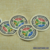 Particularly Custom High Quality Round Colorized Woven Label 223