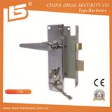 Aluminum Handle Iron Plate Mortise Lockset (746)