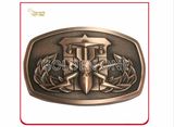 Creative Antique Copper Plated 3D Metal Belt Buckle