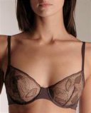 Traditional Sexy Animal Printed Lace Bra Embroidery