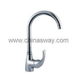Economic Brass Kitchen Faucet with Movable Spout (SW-0804A)