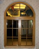 Arched Aluminium Wooden Casement Window (AW-ACW24)