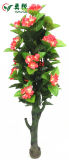 Yongyue 0761 Hot Sale 5.8 Ft Artificial Camellia Bonsai Tree a for Wholesale