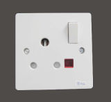 Wenzhou Factory 15A Switched Socket with Neon