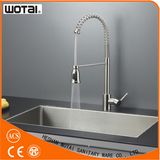 Single Lever Deck Mount Pull out Kitchen Sink Faucet