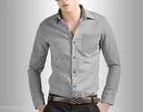 Mens Long Sleeves Formal Fashion Cotton Shirt