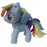 Plush Stuffed Blue Embroider Pony Toys (LE-PT080206)
