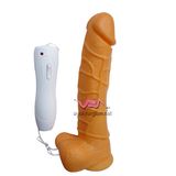 Rotation Dildo Vibrator with Wired Remote Control