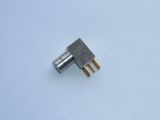 SSMB Type Right Angle Plug for PCB Mount, Stainless Steel