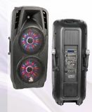 2X15'' 2-Way Portable Battery Speaker PS-14215bt-Wb (LED)