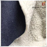 Cotton Demin Fabric Bonded Polyester Sherpa/Compound Fabric