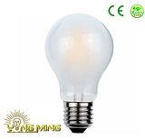 Hot Sell A60 6W Frost Glass E26 Brass Base LED Bulb