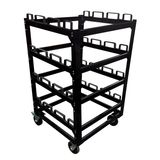 Multiple Stanchions Storage Cart